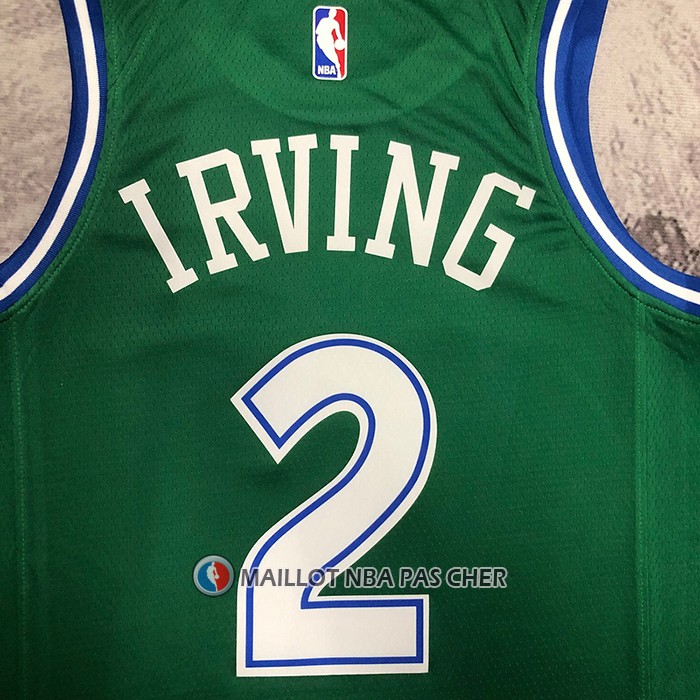 Maillot Dallas Mavericks Kyrie Irving NO 2 Hardwood Classics 2022-23 Vert
